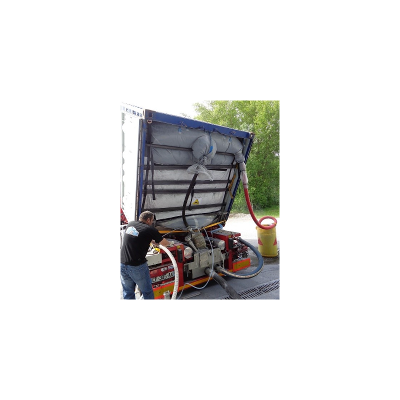 Housse Liner étanche pour remplissage conteneur maritime 40 P Poudre granulés pulvérulents Housse Liner étanche pour remplissage conteneur maritime 40 P Poudre granulés pulvérulents
