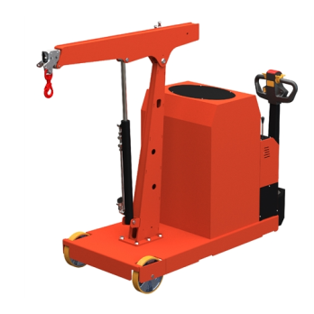 Grue d'atelier porte-à-faux motorisée à mât fixe élévation et extension électriques  commande à leviers 1000 kg SCF1000SBL