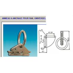 Anneau à ancrage pour rail universel