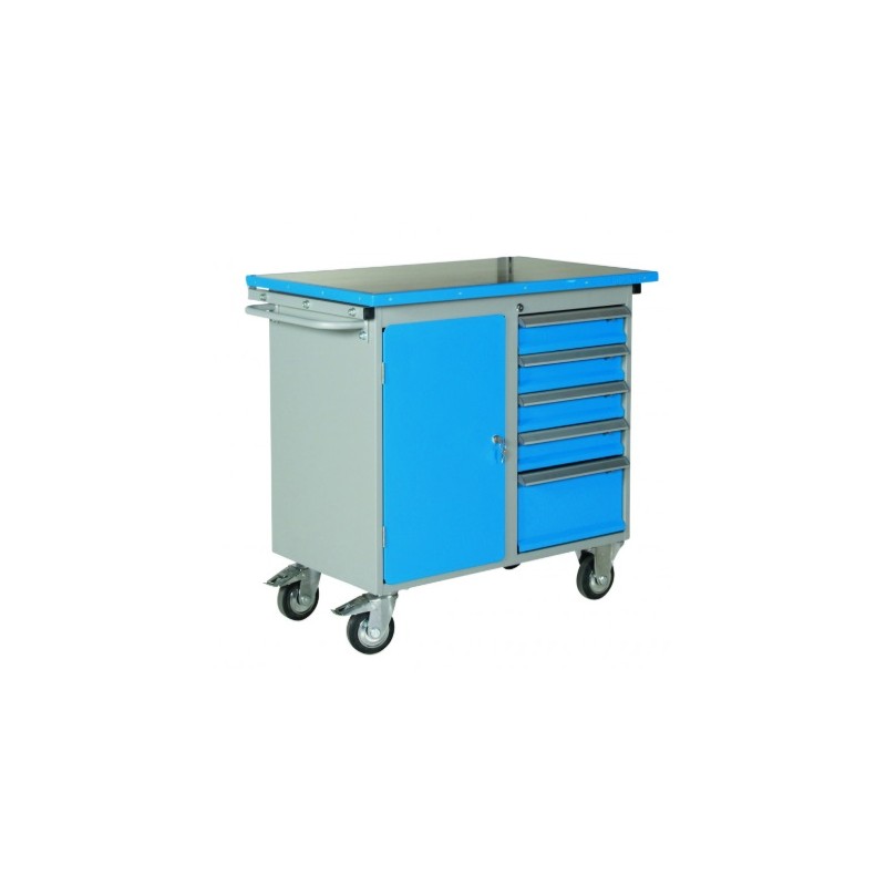 Servante 5 tiroirs et 1 armoire à porte