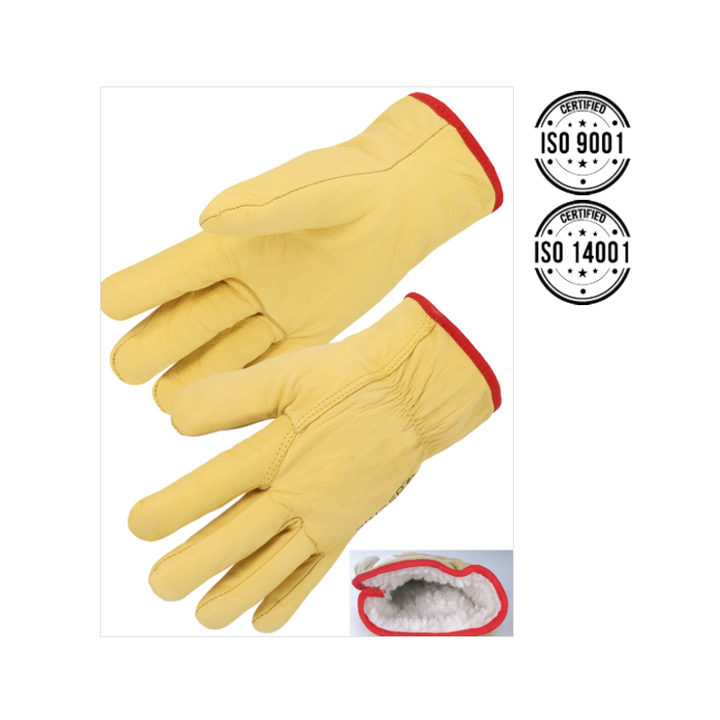Gants chauffeurs HIVER cuir fourrés molleton 56GYPA Gants chauffeurs HIVER cuir fourrés molleton 56GYPA