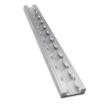 Rail d'arrimage aluminium type aéronautique plat longueur 3M00