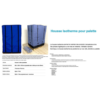 housse isotherme de palette réutilisable PREMIUM