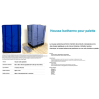 Housse isotherme pour palette PREMIUM réutilisable 80x120x150cm Housse isotherme pour palette PREMIUM réutilisable 80x120x150cm