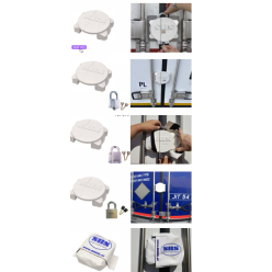 BOITIER ANTIVOL DE PORTE ARRIERE CAMION TURTLE SBS POUR CADENAS HAUTE Sécurité TAPA