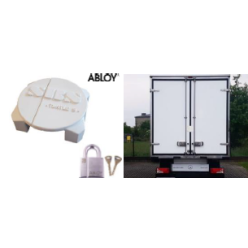Fermeture Antivol FIXE de portes camion TURTLE SBS acier inoxydable +cadenas ABLOY PL358 TAPA certifié