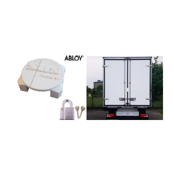 Fermeture Antivol FIXE de portes camion TURTLE SBS acier inoxydable +cadenas ABLOY PL358 TAPA certifié