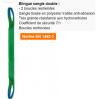 Elingue textile plate 2 boucles renforcées 2T 2M verte Elingue textile plate 2 boucles renforcées 2T 2M verte