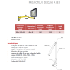 Projecteur de quai sur bras articulé en acier Projecteur de quai sur bras articulé en acier