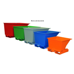 Benne à déchets auto basculante 150 LITRES