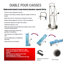 diable pour caisses primeur maraicher professionnel
