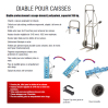 Diable maraicher à fourches roues increvables charge 350 kg pour caisses et cagettes Diable maraicher à fourches roues increvables charge 350 kg pour caisses et cagettes
