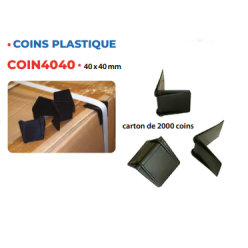 coins parafeuillard 40x40 mm plastique