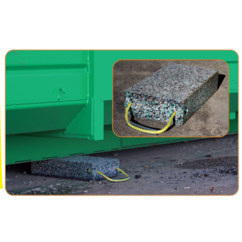 Bastaing de calage 400x250 mm 15T PE régénéré antidérapant