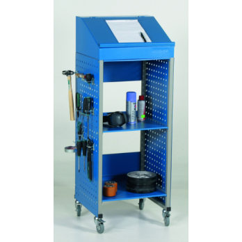 PUPITRE D ATELIER POUR ORDINATEUR AVEC PLAN INCLINE ET BUTEE