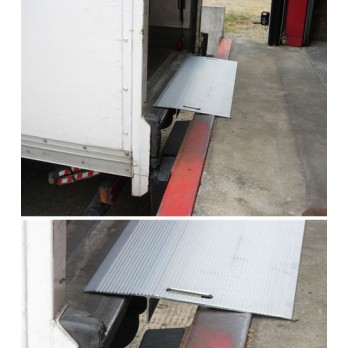 Pont de liaison en aluminium Butée dimensions 2000X575 charge 1T2