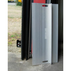 Pont de liaison en aluminium Butée dimensions 2000X575 charge 1T2