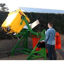 Chariot basculeur de conteneur à déchets 120 à1100 litres