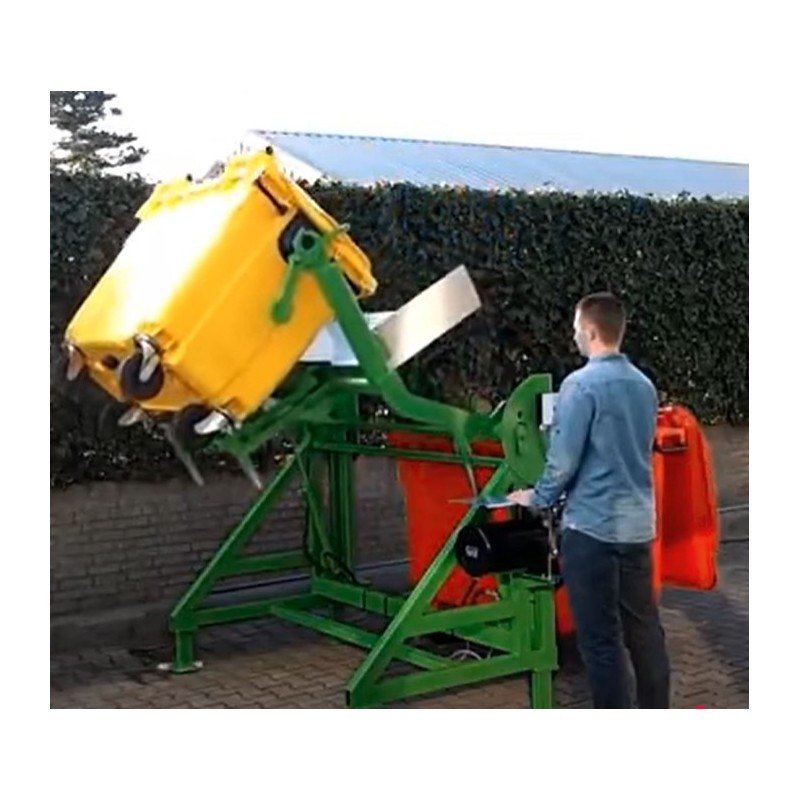 Chariot basculeur de conteneur à déchets 120 à1100 litres