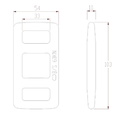 BOUCLE ACIER ONE WAY POUR SANGLE LARGEUR 30 32 MM USAGE UNIQUE ARRIMAGE PERDU 3000 KG