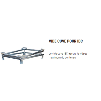Cadre vide cuve IBC acier galvanisé