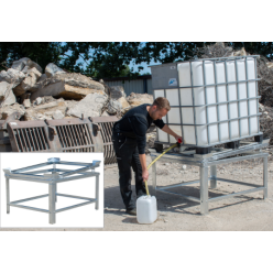 Support palette Cadre vide cuve IBC acier galvanisé