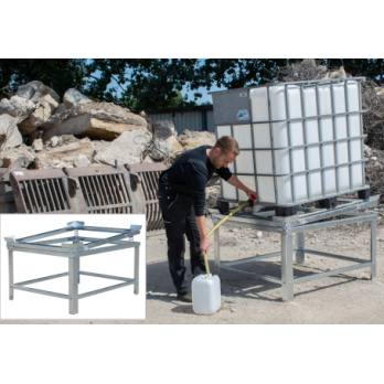 Support palette Cadre vide cuve IBC acier galvanisé