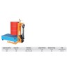 Chariot élévateur transpalette pour lever et transporter des fûts métal ou plastique Chariot élévateur transpalette pour lever et transporter des fûts métal ou plastique