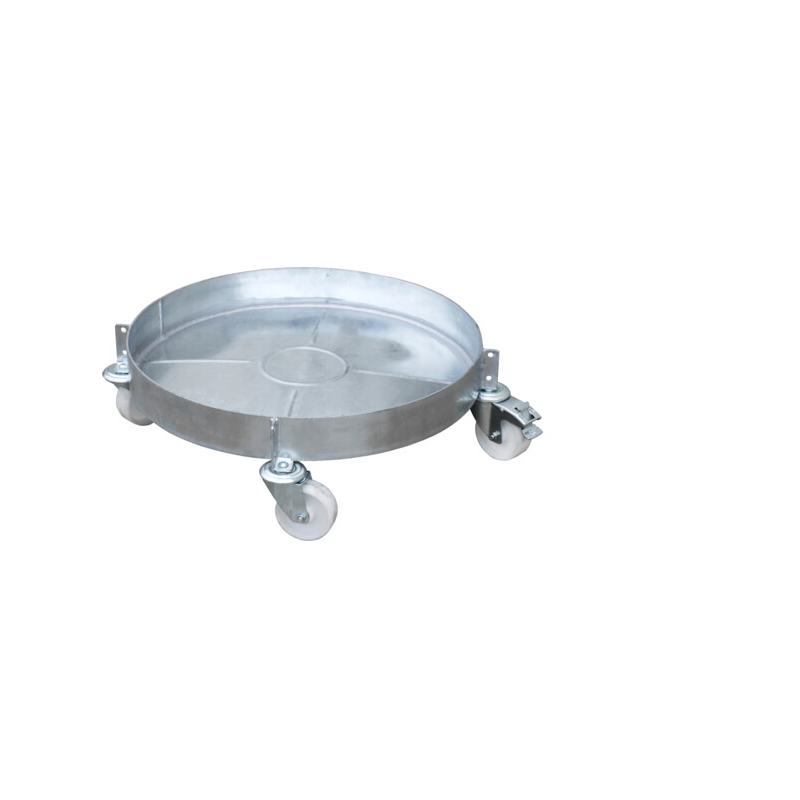PLATEAU ROULANT TAMBOUR ROND PORTE FUT ACIER GALVANISE DIAMETRE 610 MM PLATEAU ROULANT TAMBOUR ROND PORTE FUT ACIER GALVANISE DIAMETRE 610 MM
