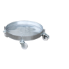 PLATEAU ROULANT TAMBOUR ROND PORTE FUT ACIER GALVANISE DIAMETRE 610 MM PLATEAU ROULANT TAMBOUR ROND PORTE FUT ACIER GALVANISE DIAMETRE 610 MM