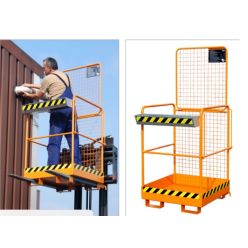Nacelle compacte 1 personne pour travaux en hauteur fourches chariot élévateur