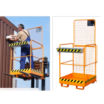 Nacelle compacte 1 personne pour travaux en hauteur fourches chariot élévateur
