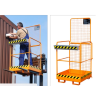 Nacelle compacte 1 personne pour travaux en hauteur fourches chariot élévateur Nacelle compacte 1 personne pour travaux en hauteur fourches chariot élévateur
