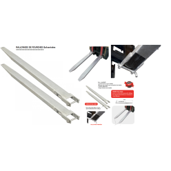 rallonges de fourches 2435 mm pour chariot 2T5