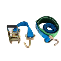 Sangle de roue pour le transport d'automobiles LOHR 3 crochets tournants fourreau 2M50