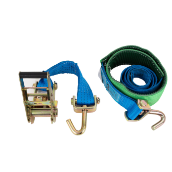 Sangle de roue pour le transport d'automobiles LOHR 3 crochets tournants fourreau 2M50