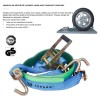 Sangle de roue pour le transport d'automobiles LOHR 3 crochets tournants fourreau 2M50