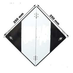 Plaque Panneau de transport ADR quantité limitée pliant 250x250 mm alu