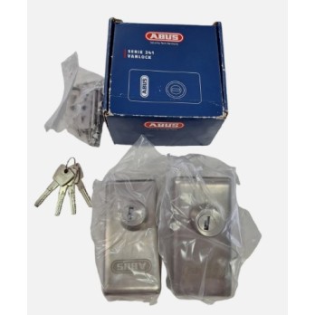Antivol de fourgon camionnette ABUS VANLOCK latéral et arrière à fixer avec vis et gabarit