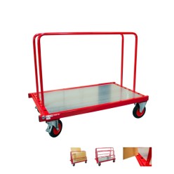 Chariot porte panneaux à ridelles charge 500 kg 1380X800 MM
