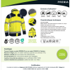 PARKA Haute visibilité JAUNE MULTIPOCHES PREMIA PARKA Haute visibilité JAUNE MULTIPOCHES PREMIA