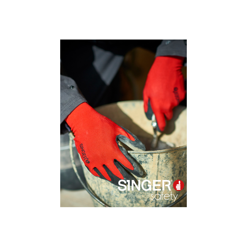 GANTS DE MANUTENTION NYM13LAT EN LATEX latex mousse Support polyester. Dos aéré