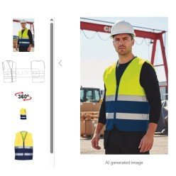 Gilet léger H.V bicolore fermeture zip PALMER