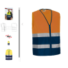 Gilet de travail haute visibilité léger JAUNE ou Orange PALMER FERMETURE ZIP Gilet de travail haute visibilité léger JAUNE ou Orange PALMER FERMETURE ZIP