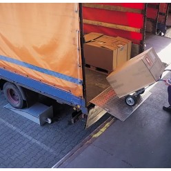 cales de rehausses de quai pour petits camions porteurs vl fourgons aluminium roulettes mobiles