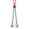 Elingue chaine 2 brins réglable crochets à linguet  1600 Kg Longueur 1M80