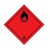 étiquette autocollante Symbole de danger 250 x 250 adhésif N° 2.1 N