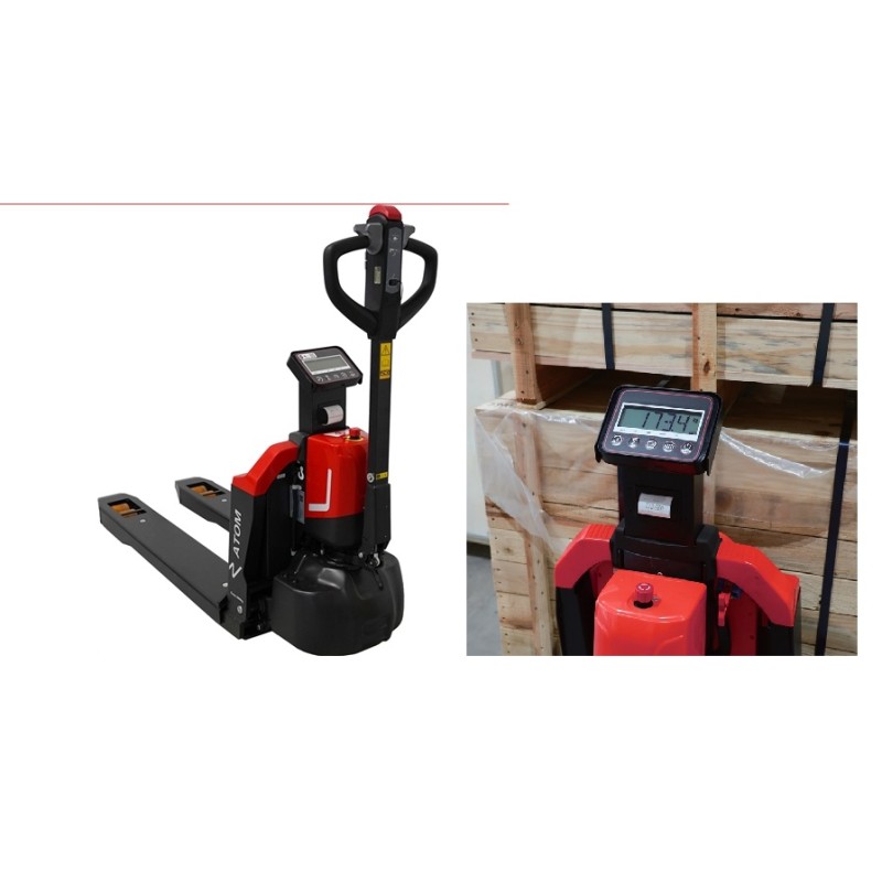 Transpalette électrique lithium avec système de pesage et imprimante thermique 2000 kg PTE20Q2SCIMP