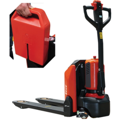 Transpalette électrique embarqué 2000 kg batterie lithium ion