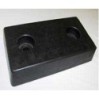 BUTOIR protection de quais en CAOUTCHOUC 500x250x150 mm avec platine acier épaisseur 10mm BUTOIR protection de quais en CAOUTCHOUC 500x250x150 mm avec platine acier épaisseur 10mm